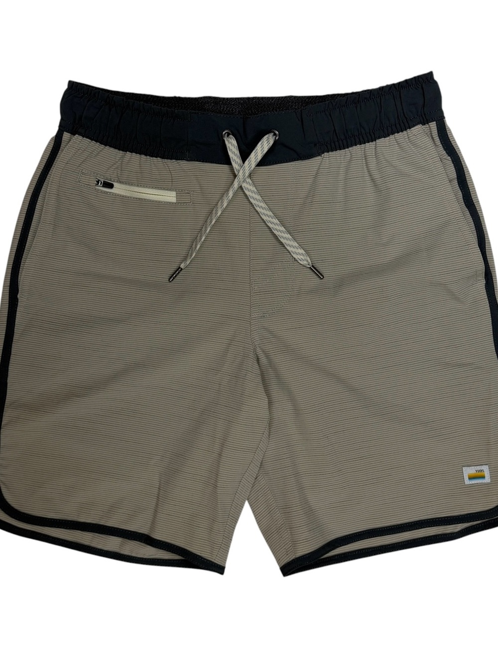 Vuori Banks Shorts Mens XS Beige 7” Unlined Athletic Hybrid Performance Gym Swim